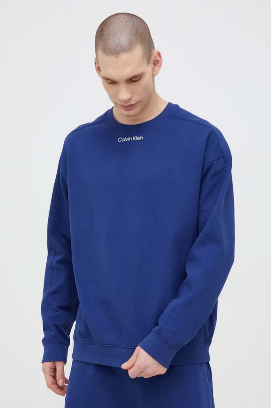 niebieski Calvin Klein Performance bluza dresowa CK Athletic