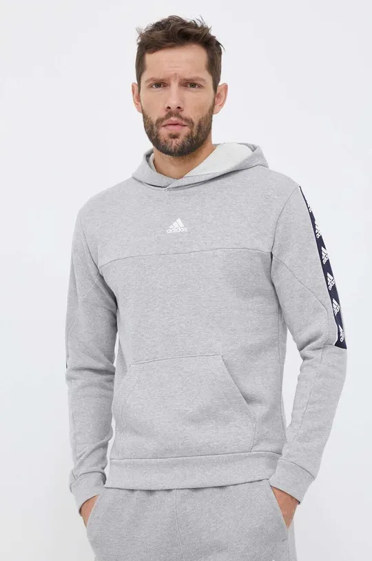 siva Bombažen pulover adidas Moški
