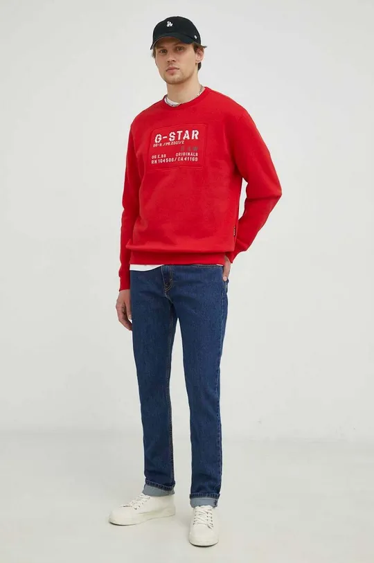 G-Star Raw bluza czerwony