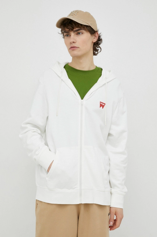 bianco Wrangler felpa in cotone Uomo