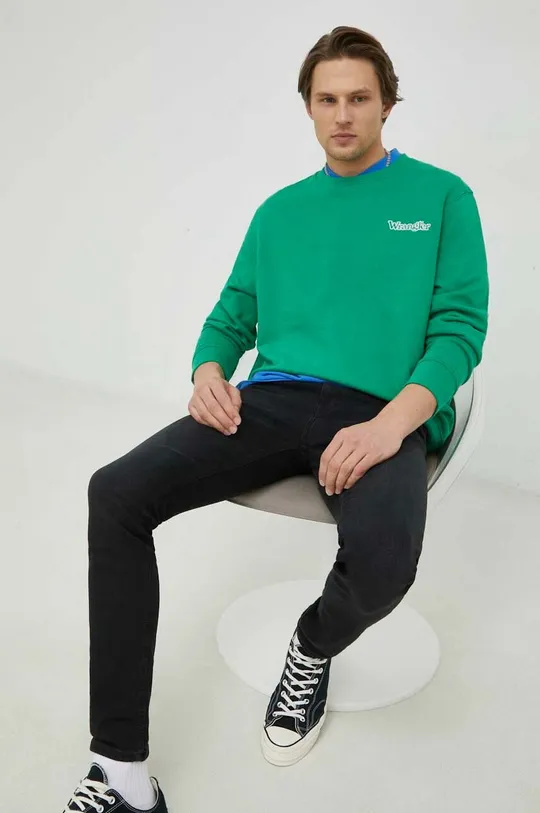 zielony Wrangler bluza bawełniana