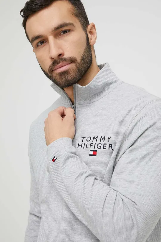 siva Homewear pamučna dukserica Tommy Hilfiger Muški