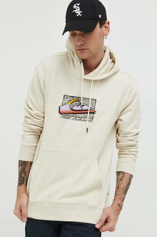 beżowy Quiksilver bluza Męski