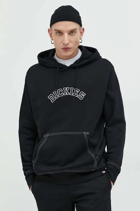 črna Bombažen pulover Dickies Moški