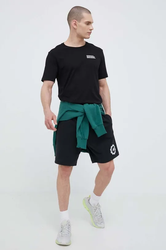 Βαμβακερή μπλούζα New Balance πράσινο