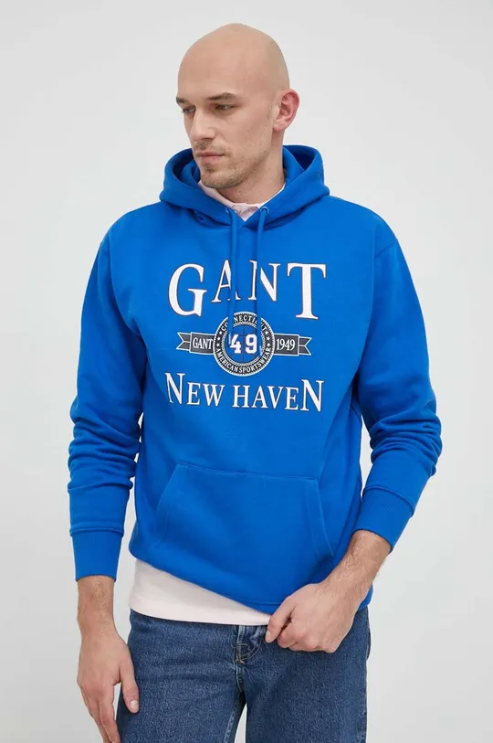 niebieski Gant bluza Męski