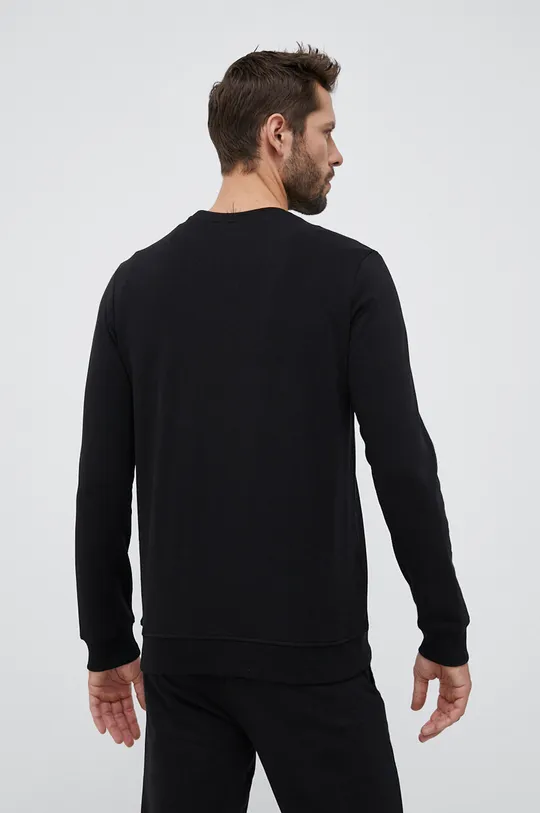 Βαμβακερή μπλούζα Hummel μαύρο
