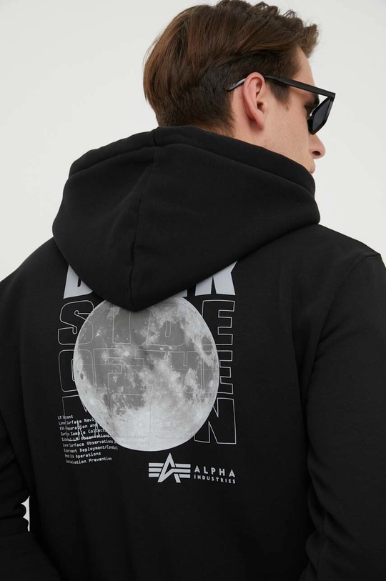 Dukserica Alpha Industries x Nasa Dark Side Hoody Muški