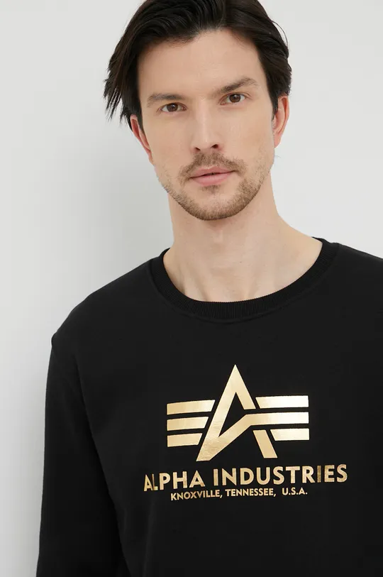 negru Alpha Industries bluză