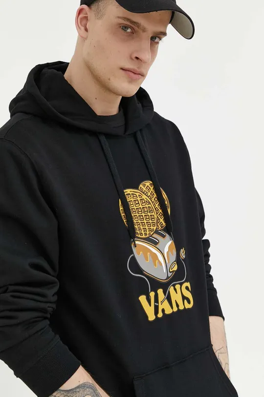 μαύρο Βαμβακερή μπλούζα Vans