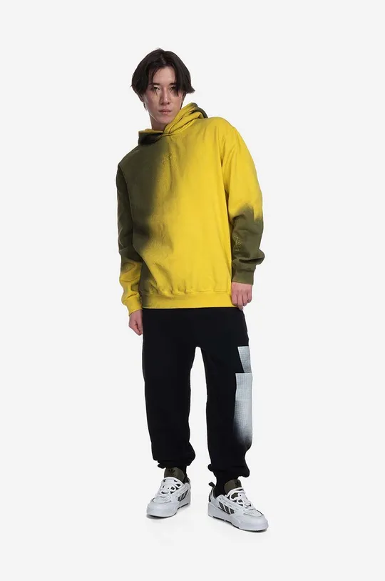 Bombažen pulover A-COLD-WALL* Gradient Hoodie rumena