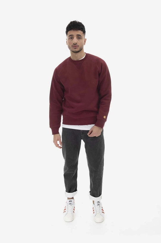 Mikina Carhartt WIP Chase Sweat červená