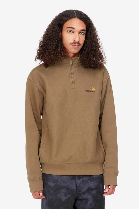 Carhartt WIP sweatshirt applique brown I027014