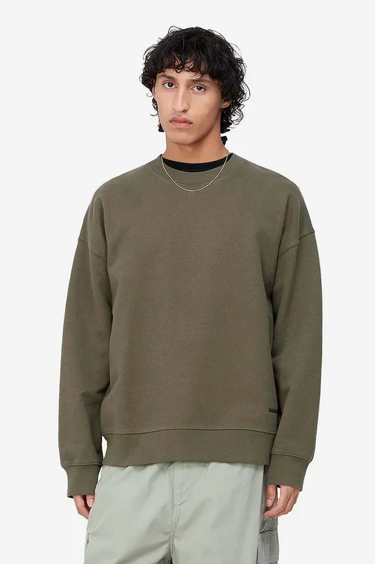 green Carhartt WIP cotton sweatshirt Link Script Men’s