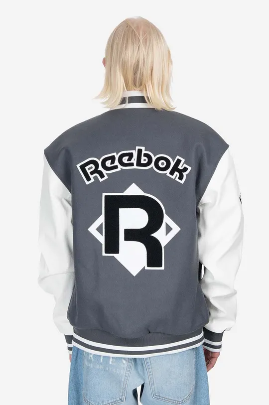 Reebok Classic jachetă bomber din amestec de lână Res V Jacket  48% Poliacril, 48% Poliester , 4% Lana