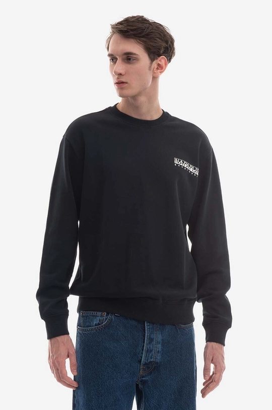 black Napapijri cotton sweatshirt Napapijri B-Napo C NA4GZI 041 Men’s