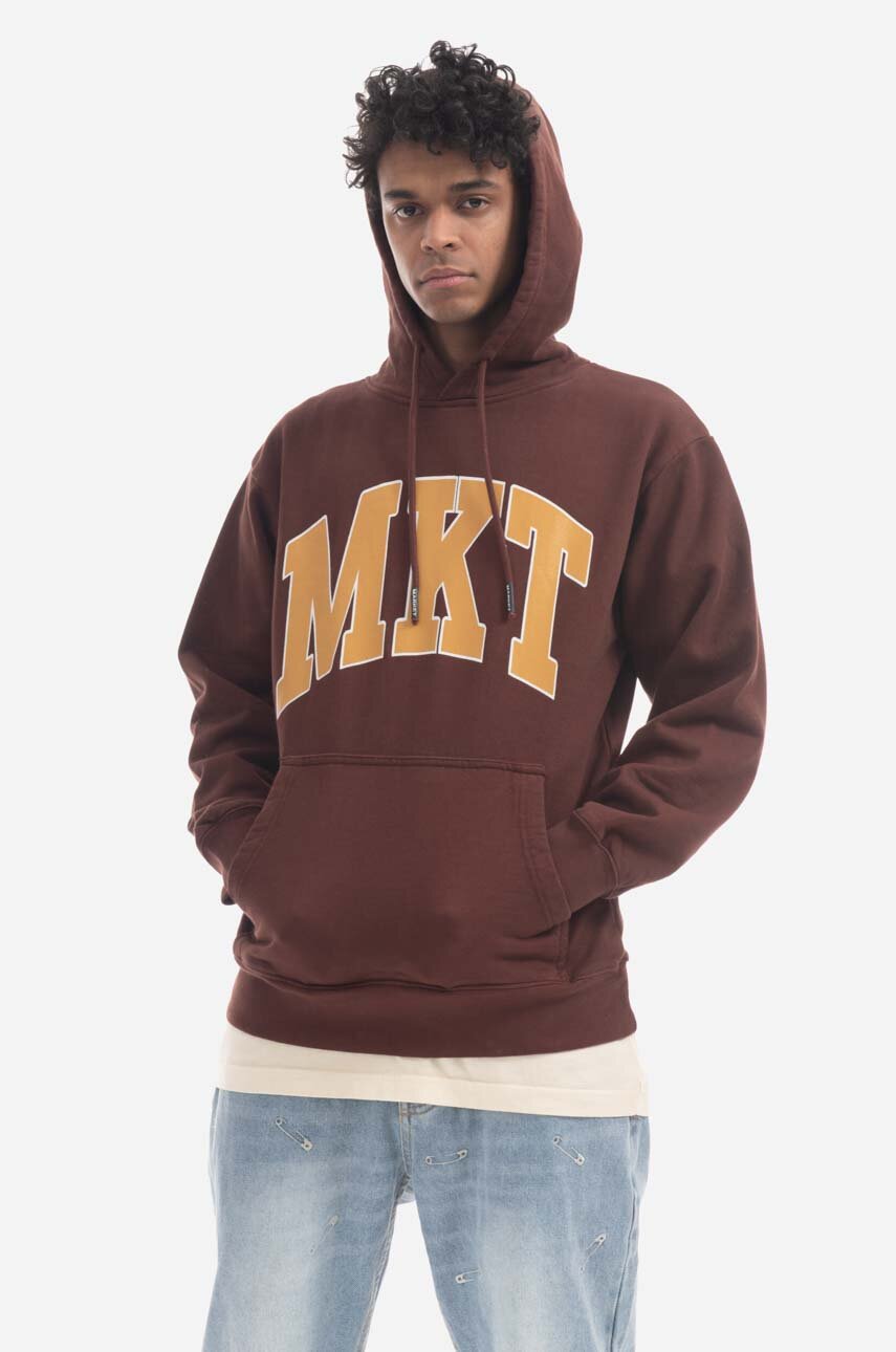 Market cotton sweatshirt Mkt Arc Hoodie men's brown color buy on Cheap  Sgequipments Jordan outlet