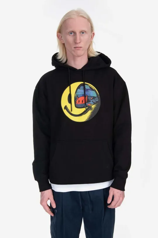 black Market cotton sweatshirt x Smiley Conflicted Hoodie Men’s