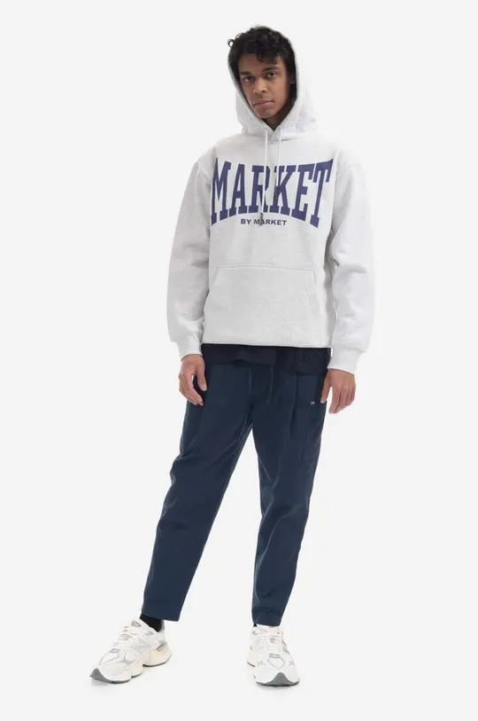 Market cotton sweatshirt Persistent Logo Hoodie gray