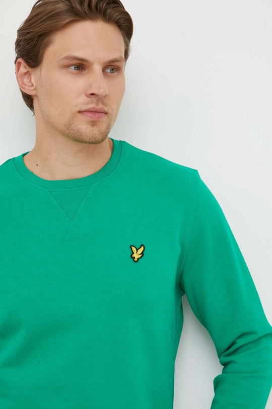 zielony Lyle & Scott bluza bawełniana