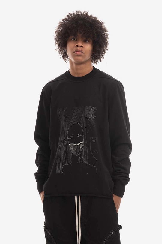 black Rick Owens cotton sweatshirt Men’s