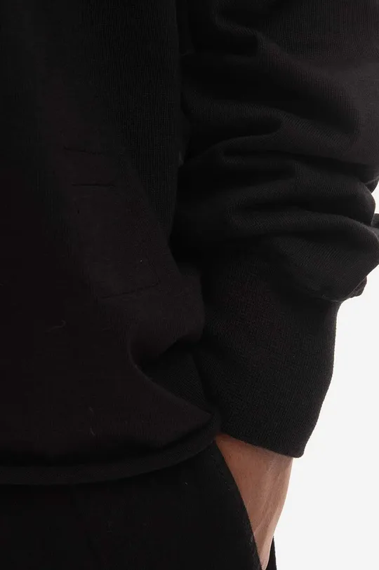 black Rick Owens cotton sweatshirt