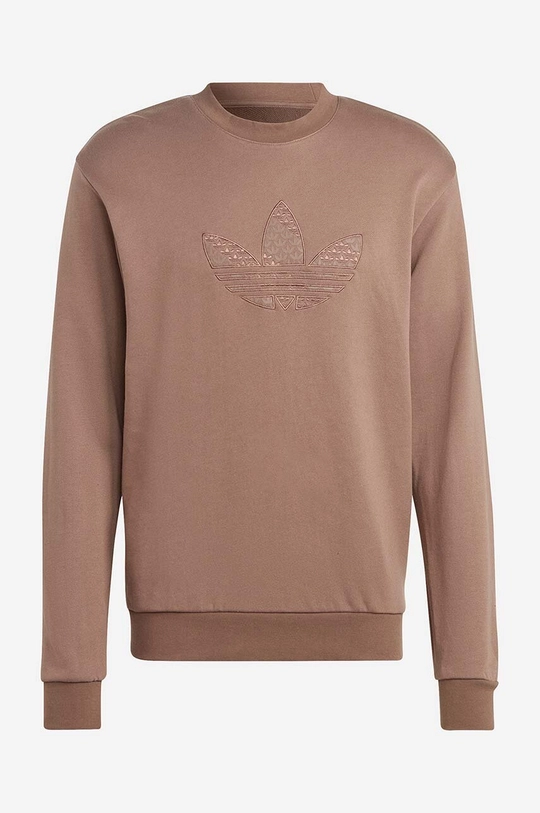 brown adidas Originals cotton sweatshirt