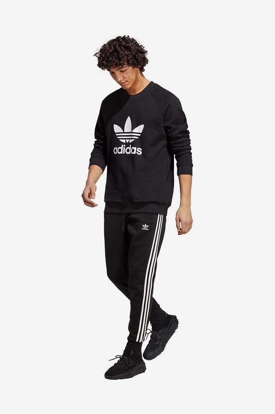 adidas Originals bluza bawełniana Adicolor Classics Trefoil Crewneck czarny