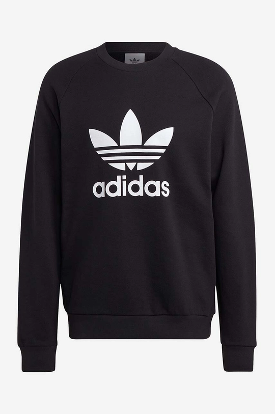 crna Pamučna dukserica adidas Originals Adicolor Classics Trefoil Crewneck