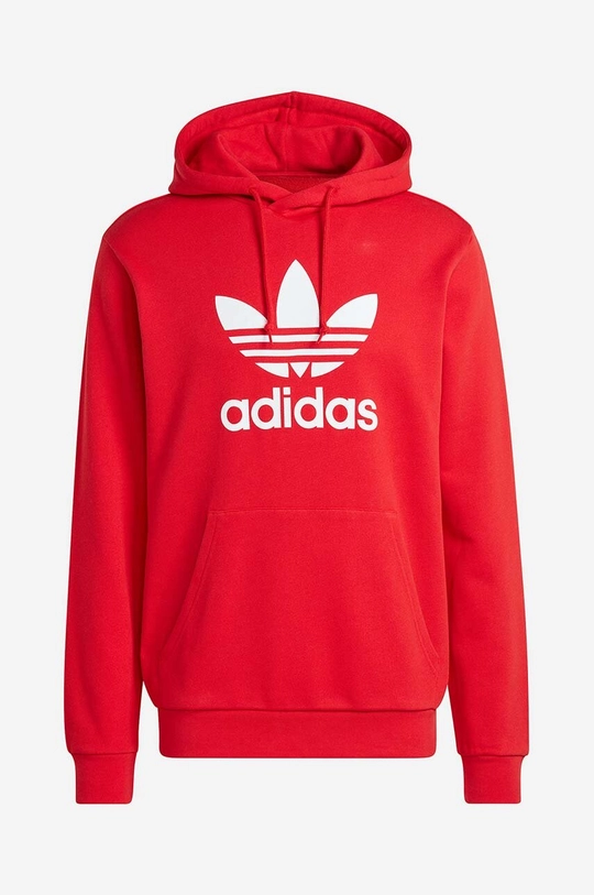 rosu adidas Originals hanorac de bumbac