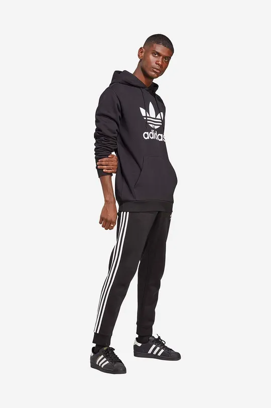 Βαμβακερή μπλούζα adidas Originals μαύρο