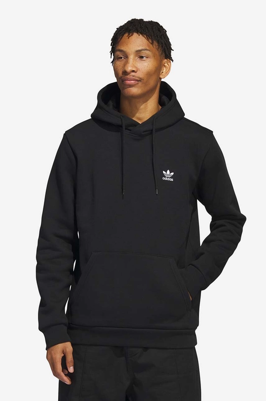 черен Суичър adidas Originals Trefoil Essentials Hoodie Чоловічий