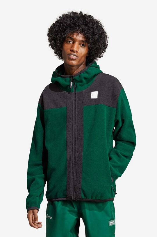 зелен Суичър adidas Originals Adventure FC Full Zip Polar Fleece Hoodie Чоловічий