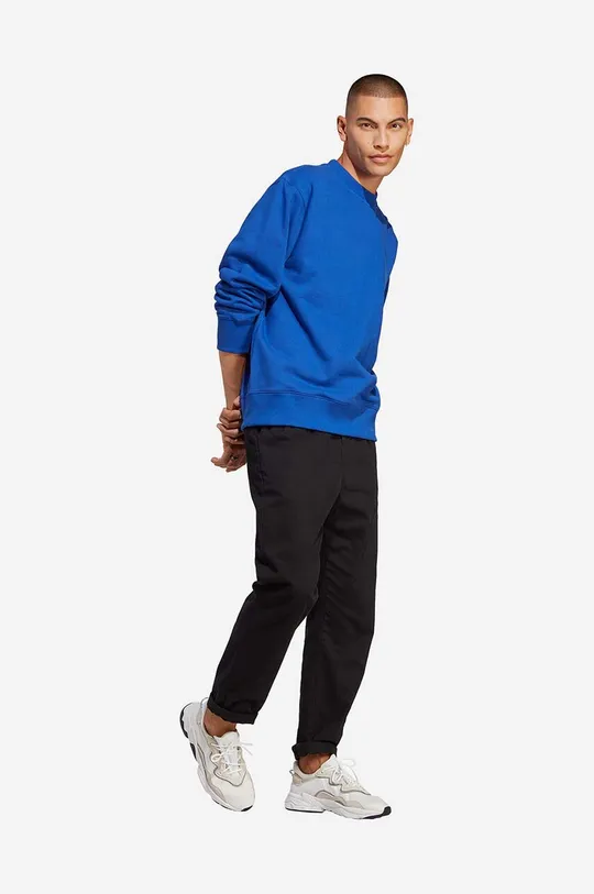 Хлопковая кофта adidas Originals Adicolor Contempo Crew Sweatshirt голубой