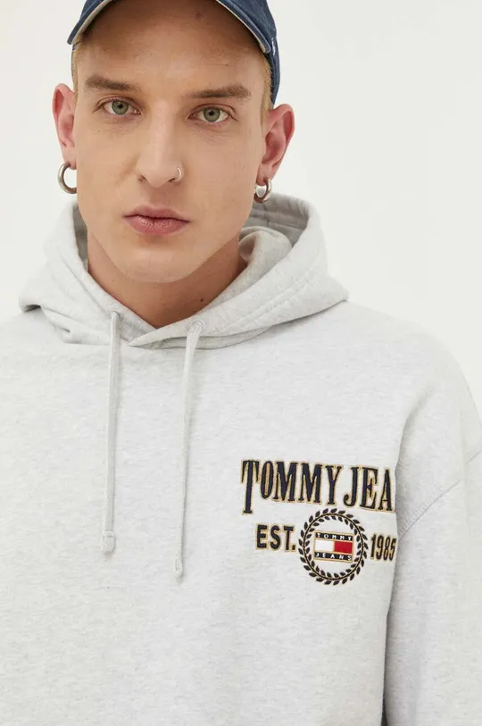 γκρί Βαμβακερή μπλούζα Tommy Jeans