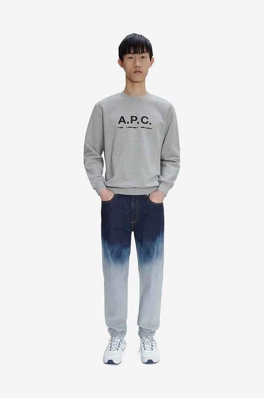 A.P.C. cotton sweatshirt Franco gray