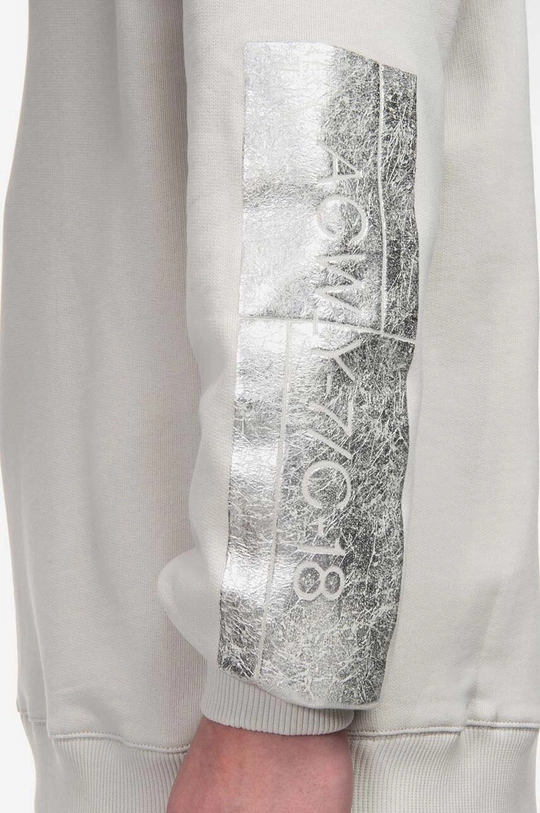 Bavlnená mikina A-COLD-WALL* Foil Grid Hoodie ACWMW101 BONE Pánsky