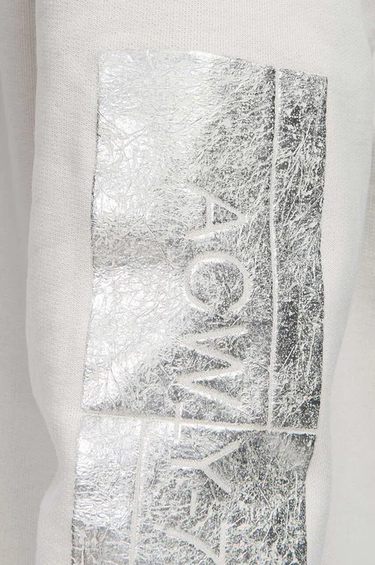 Bavlněná mikina A-COLD-WALL* Foil Grid Hoodie ACWMW101 BONE