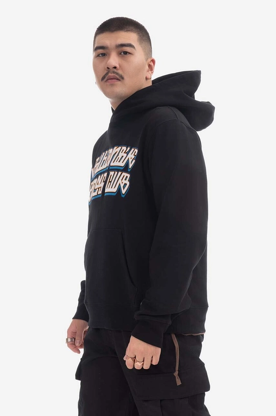 Bavlněná mikina Billionaire Boys Club Cursive Logo Popover Hood B23122 BLACK