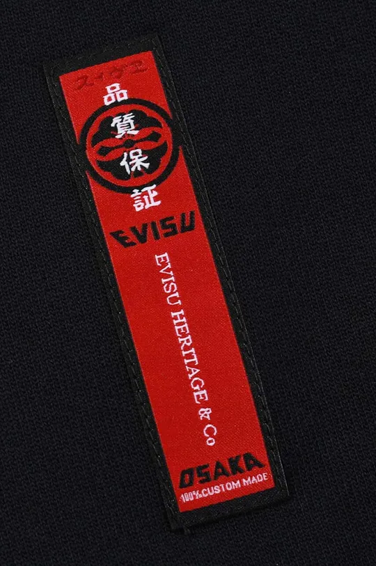 μαύρο Βαμβακερή μπλούζα Evisu