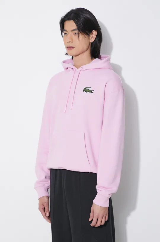 pink Lacoste cotton sweatshirt