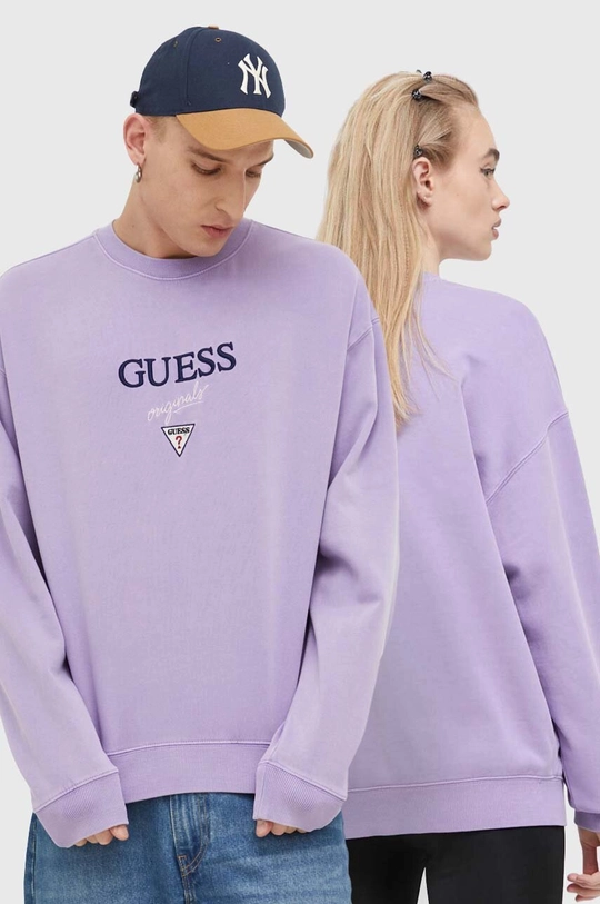 фіолетовий Кофта Guess Originals Go Baker Unisex