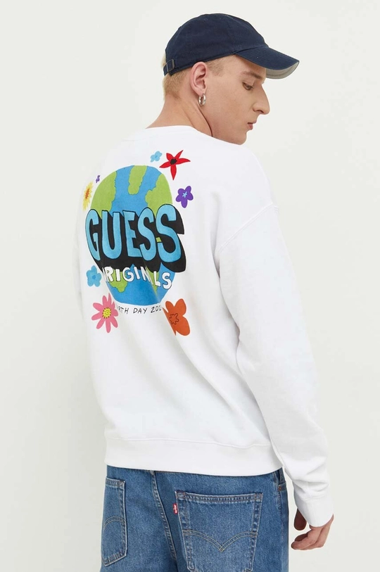 λευκό Μπλούζα Guess Originals