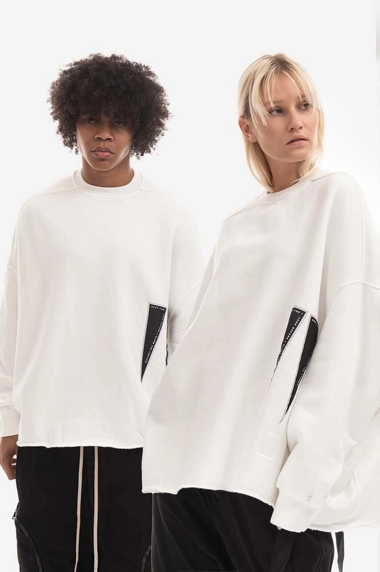 white Rick Owens cotton sweatshirt Unisex