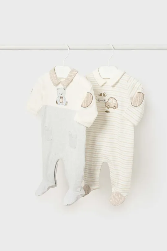 μπεζ Φόρμες με φουφούλα μωρού Mayoral Newborn 2-pack Για αγόρια