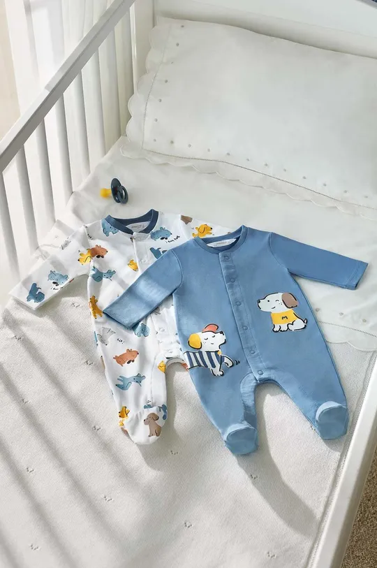 niebieski Mayoral Newborn pajacyk niemowlęcy Chłopięcy