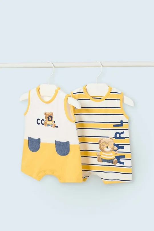 жовтий Комбінезон для немовлят Mayoral Newborn 2-pack Для хлопчиків