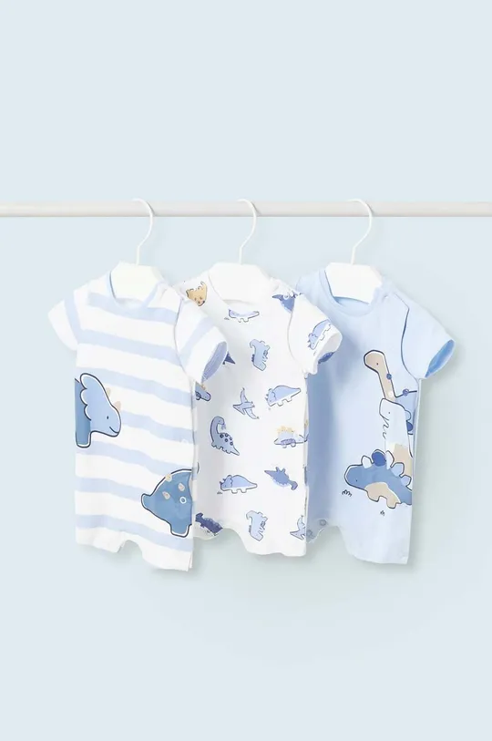 блакитний Боді для немовлят Mayoral Newborn 3-pack Для хлопчиків