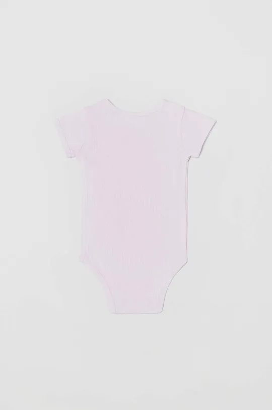 OVS body bawełniane niemowlęce 2-pack różowy