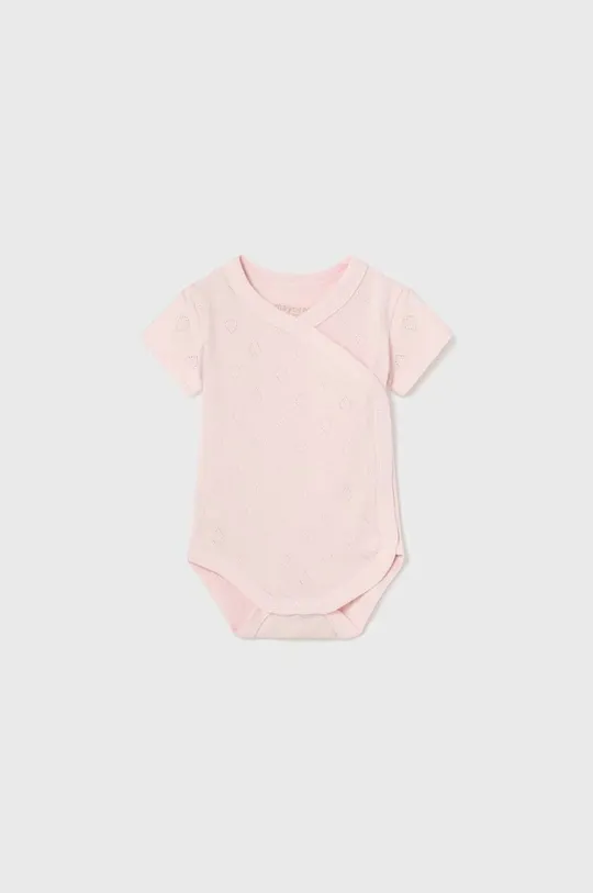 różowy Mayoral Newborn body bawełniane niemowlęce Dziewczęcy